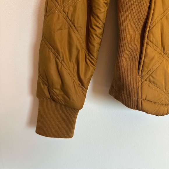 Prana Esla Jacket Womens Size XS Gold Quilted Athleisure Fleece Fall Winter Warm - Picture 16 of 16